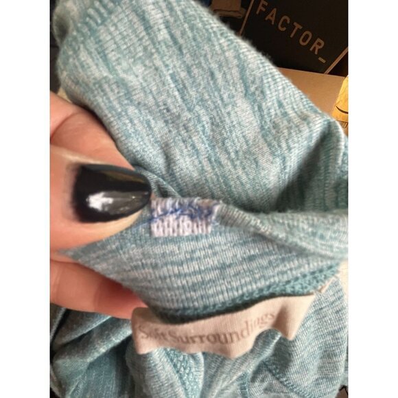 Soft Surroundings Eleve Tunic Top Pullover Long Sleeve Heathered Green Sz XS - Picture 8 of 11